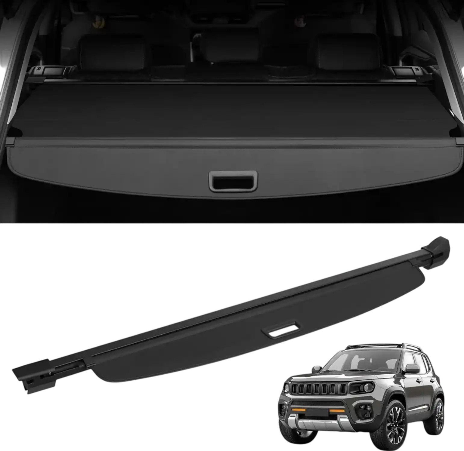Vevor Cargo Cover Retractable Trunk Security Shield for Jeep Grand Cherokee 2 Row 2022-2025 5-Seater New