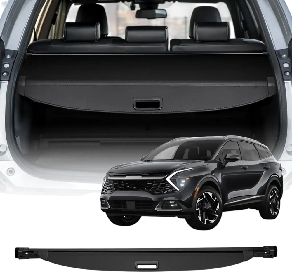 VEVOR Retractable Cargo Cover, Premium Leather Texture Trunk Cover, Anti-Peeping Luggage Privacy Shield, Easy Installation Security Shade, Car Accessories, for Kia Sportage 2023-2025 5-Seater