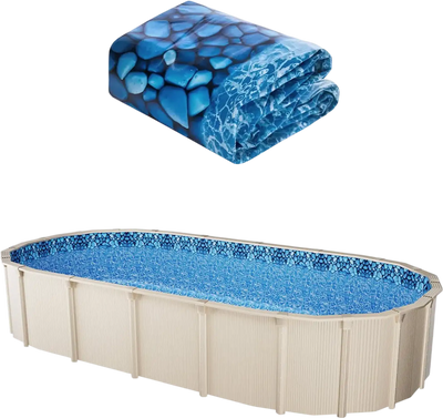 Vevor Above Ground Pool Liner 12' x 24' Oval Unibead 52