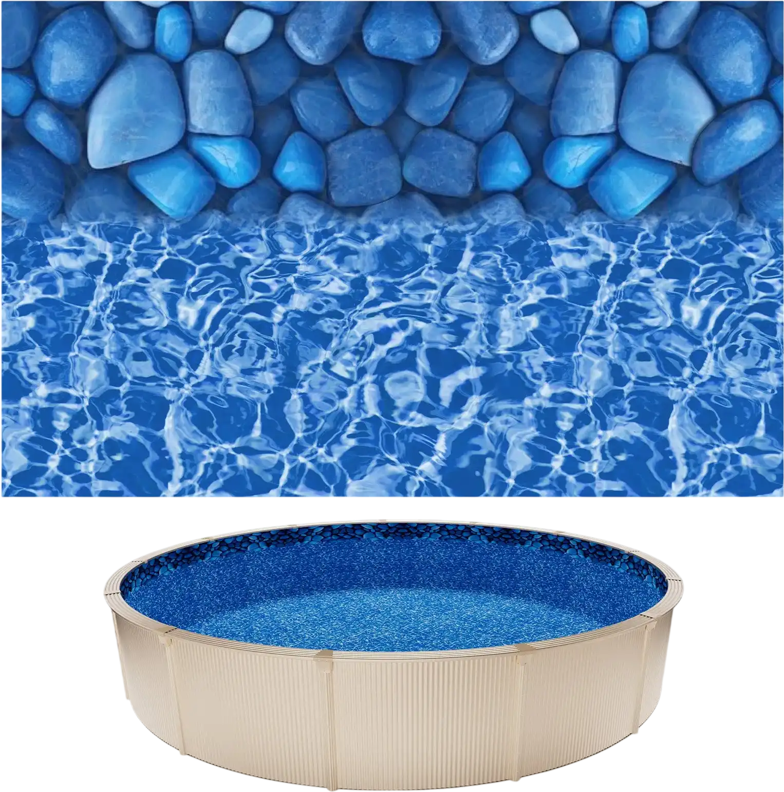 Vevor Above Ground Pool Liner 24' Round UniBead for 52