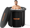 VEVOR Ice Bath Tub, Cold Water Therapy Plunge Tub for Athletes, Portable Outdoor Ice Barrel Plunge Pool for Recovery, 105 Gal Inflatable Folding Bathtub with Cover, Home Ice Pod for Adult, 34"Lx30"H