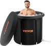 VEVOR Ice Bath Tub, Cold Water Therapy Plunge Tub for Athlete, Portable Outdoor Ice Barrel Plunge Pool for Recovery, 98 Gal Inflatable Folding Bathtub with Cover, Home Ice Pod for Adult, 35.4"Lx30"H