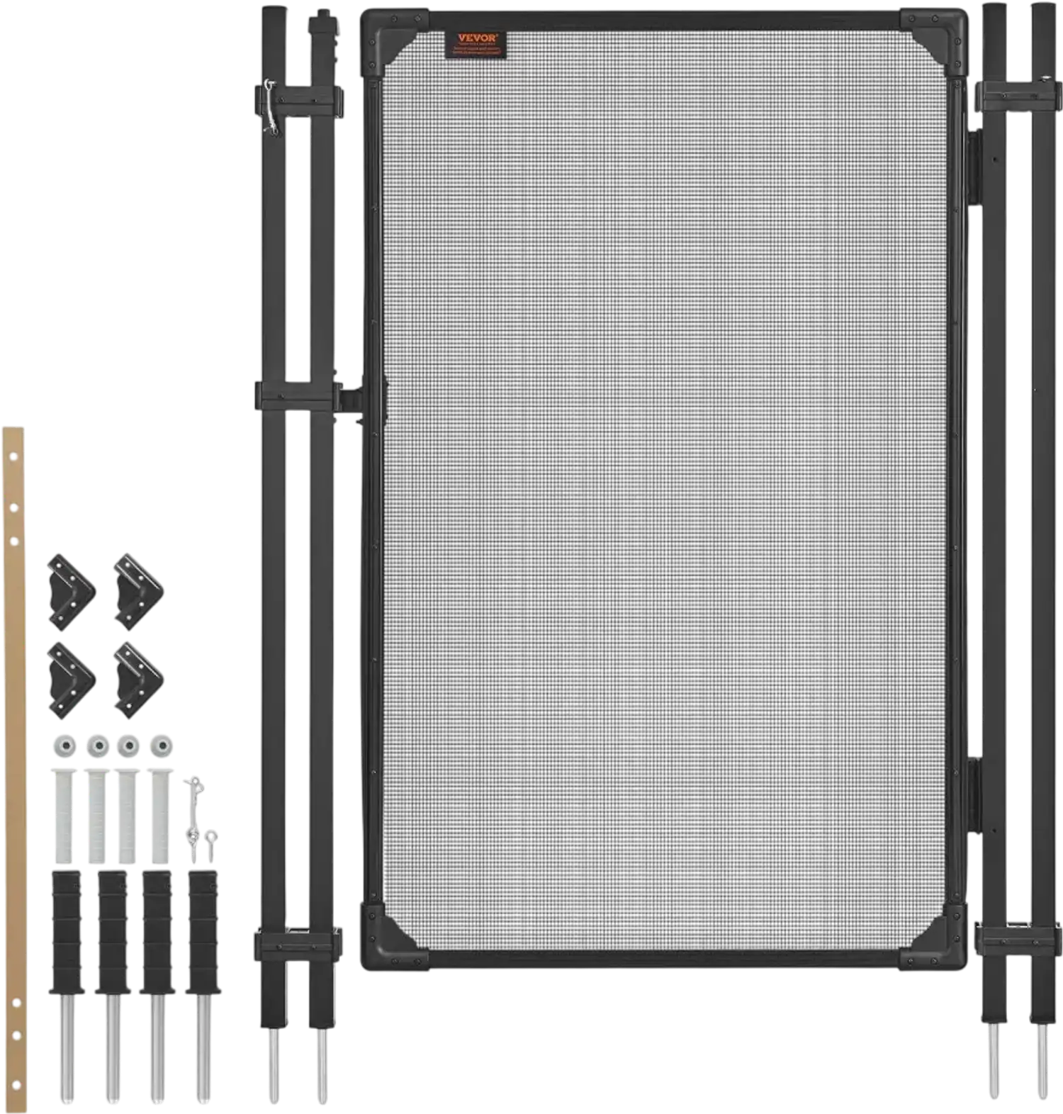 Vevor Pool Fence Gate 4' x 2.5' Self-Closing Self-Locking Black New