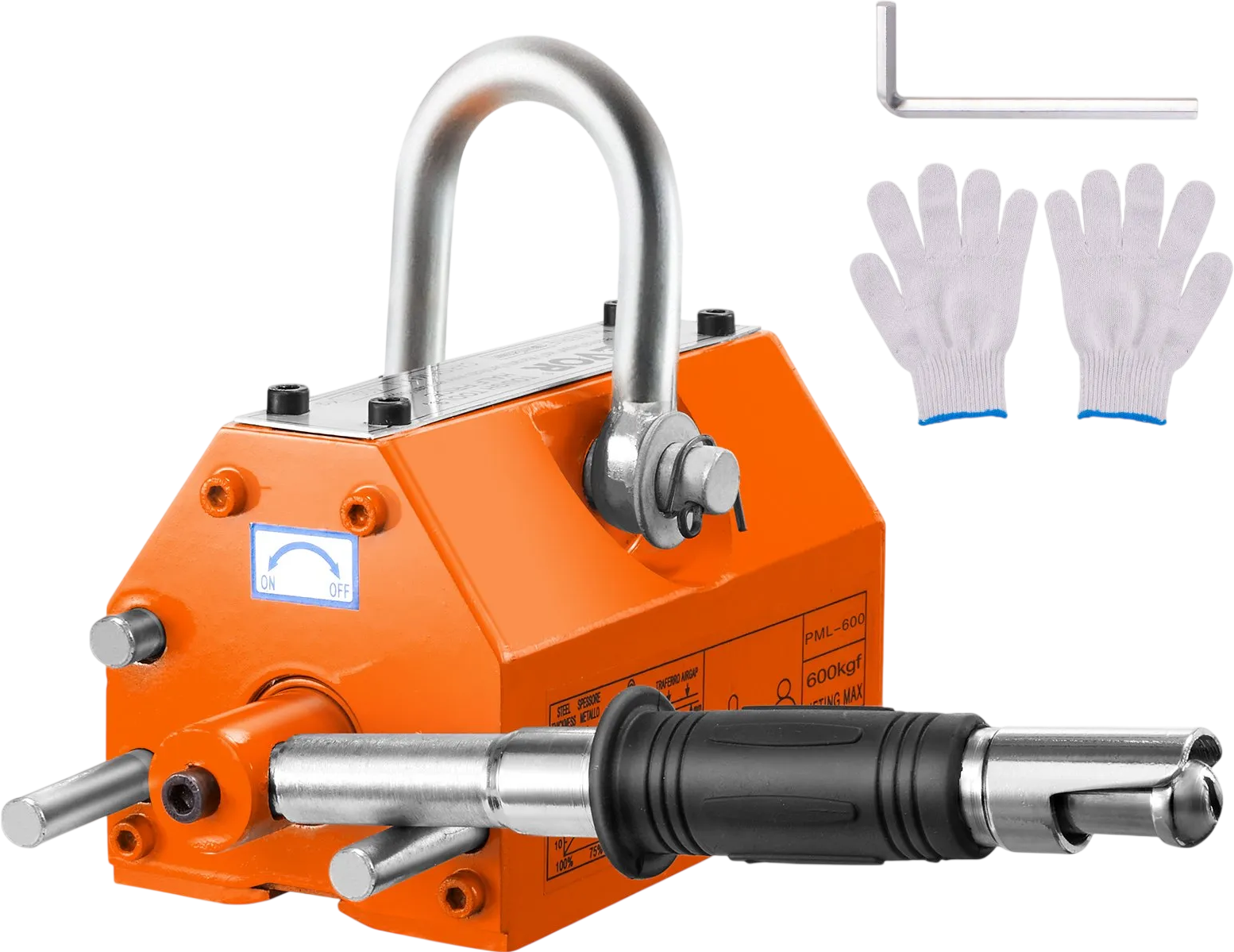 Vevor Lifting Magnet 1,320 lb. Load Capacity 2.5 Safety Factor with Release New