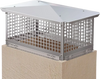 VEVOR Chimney Cap, 13\" x 21\" Flue Caps, 304 Stainless Steel Fireplace Chimney Cover, Adjustable Metal Spark Arrestor with Bolts Screws, Mesh Chimney Flue Cover for Outside Existing Clay Flue Tile
