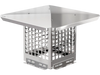VEVOR Chimney Cap, 8\" x 8\" Flue Caps, 304 Stainless Steel Fireplace Chimney Cover, Adjustable Metal Spark Arrestor with Bolts Screws, Mesh Chimney Flue Cover for Outside Existing Clay Flue Tile