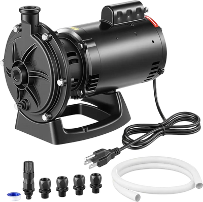 Vevor Booster Pump 1.5 HP 24 GPM Pool Cleaner Pressure-Side AC 120V 150' Max Head New