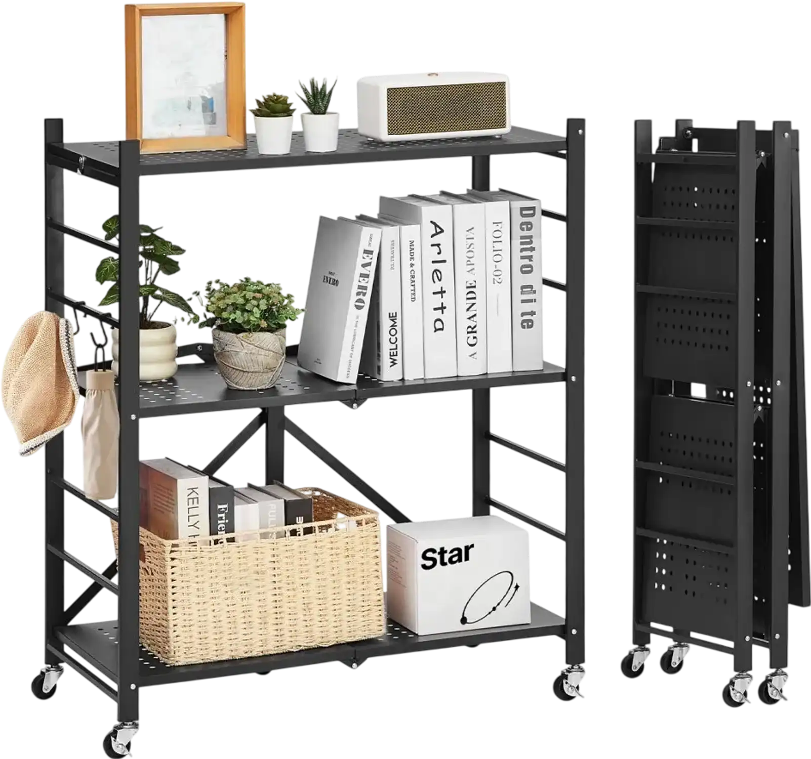 Vevor Storage Shelf 3-Tier Foldable 30