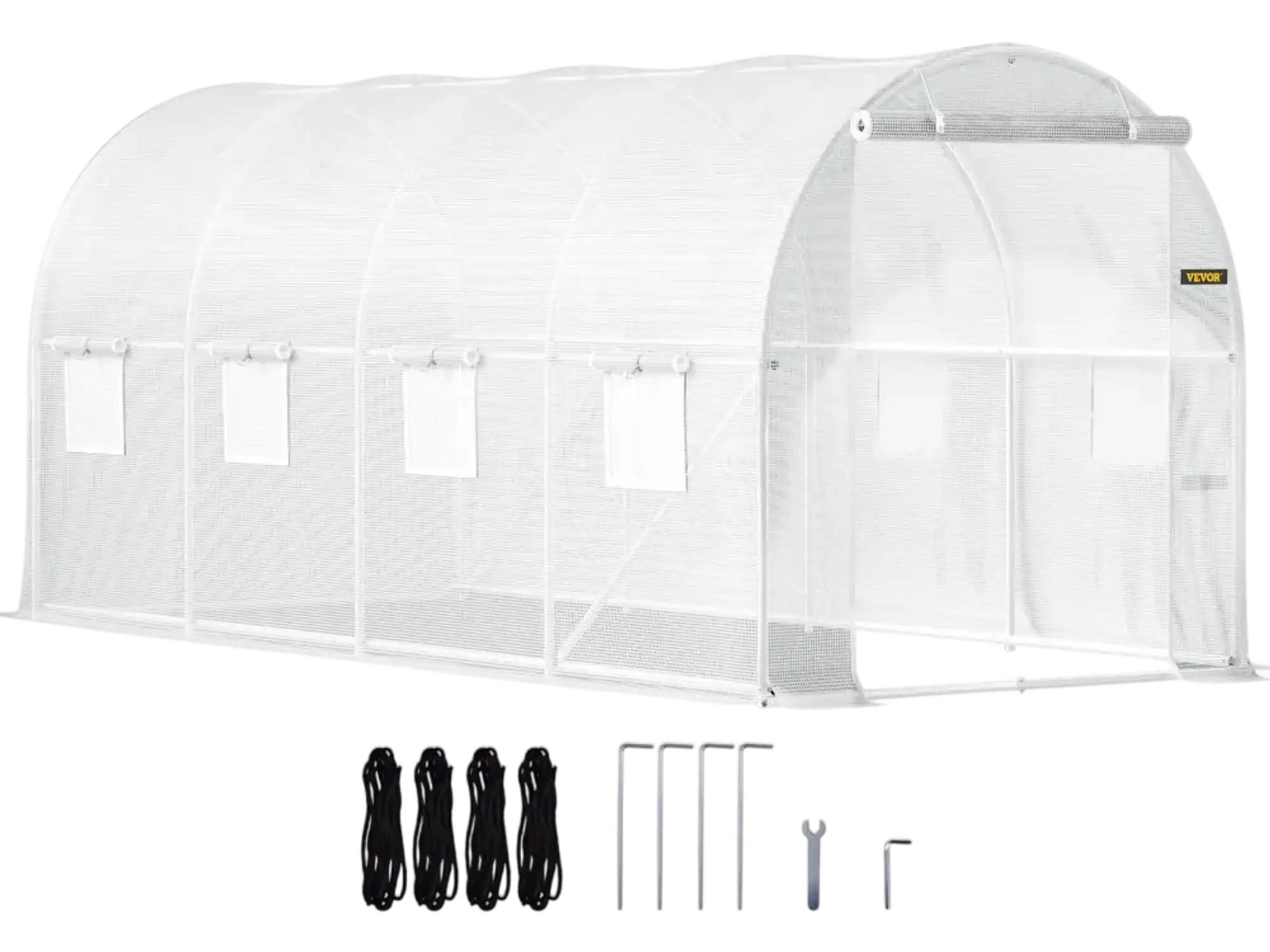 Vevor Greenhouse 15 x 6.5 x 7' Walk-in Tunnel Portable Plant Hot House White New