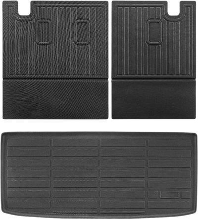 Vevor Cargo Liner Custom Fit TPE Trunk Mat & Backrest Mats for Honda Pilot 2016-2024 New