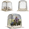 VEVOR Pop up Sports Tent, 50x50 in Clear Bubble Tent for 1 Person, Waterproof Outdoor Pod with Floor Mat & Top Cover, Garden Igloo Dome Tents Camping Shelter for Events Fishing Cheering