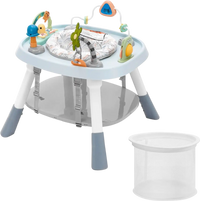 VEVOR Baby Activity Center, Interactive Play Center, 360° Rotating Seat & Adjustable Height, Toddler Jumper Bouncer & Play Table with Developmental Toys, Music Songs, For Age 6 Months and Up