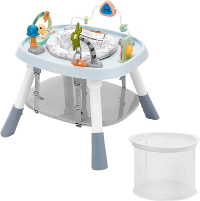 VEVOR Baby Activity Center, Interactive Play Center, 360° Rotating Seat & Adjustable Height, Toddler Jumper Bouncer & Play Table with Developmental Toys, Music Songs, For Age 6 Months and Up