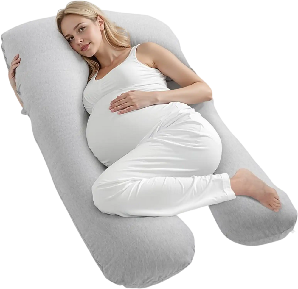 VEVOR Pregnancy Pillow, U-Shaped Full Body Maternity Pillow for Pregnant Women, Soft and Breathable Pregnant Support Pillows with Removable & Washable Cover, Perfect for Back, Belly, Hip, Legs Relief