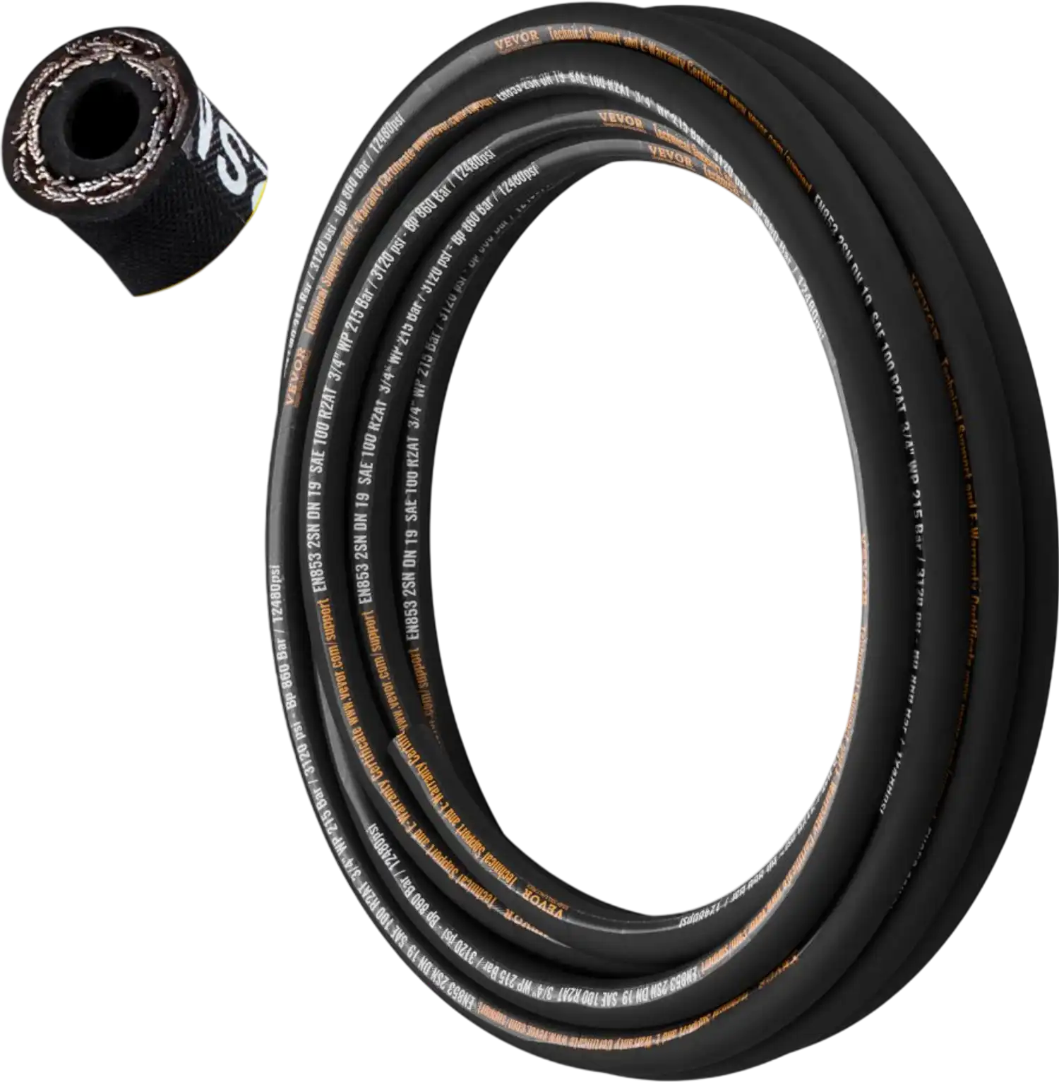 Vevor Hydraulic Hose 3/4