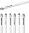 VEVOR 8 Pack T5 Fluorescent Light Bulbs, 21-Inch Linear, Fluorescent Tube Lamp with 3000K Warm White, 13 Watts, G5 Bi-Pin Base, 1100 Lumens, Replacement Bulb, for Under Cabinet Counter Fixture, Closet