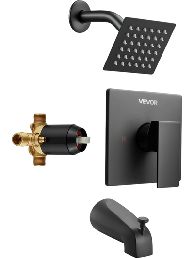 Vevor Tub and Shower Faucet Set Matte Black 4
