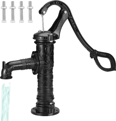 Vevor Pitcher Pump Antique Well Hand Water Pump Black New