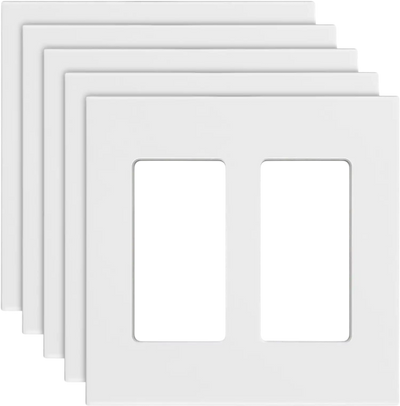 Vevor Wall Plate 2-Gang Rocker Light Switch Outlet Cover 4.57