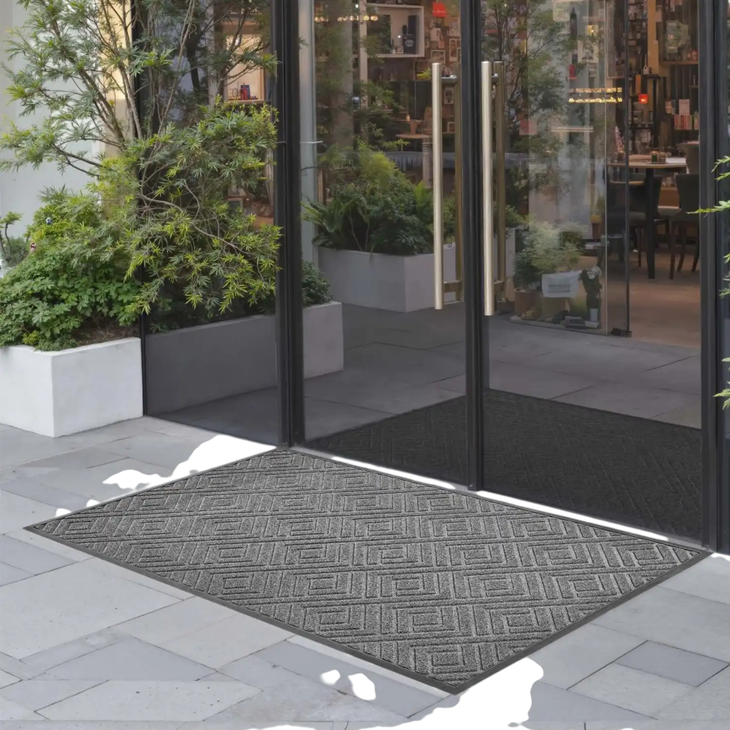 Vevor Front Door Mat Commercial Indoor Outdoor Gray 61.5