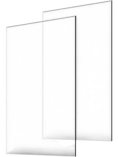 VEVOR Plexiglass Acrylic Sheets, 2-Pack Plastic Sheet, 24 x 48 Inch 1/8 Inch Thick Clear Plastic Cast Transparent Glass for Crafting Projects, Replacement Picture Frame Glass, DIY Display, Easy to Cut