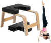 VEVOR Yoga Headstand Bench, 300 lbs Capacity Yoga Inversion Chair for Family Gym, Headstand Trainer with Wood Frame & PU Pad, Stand Yoga Stool for Strength Balance Training, Relieve Fatigue, Black