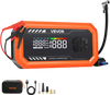 VEVOR Jump Starter with Air Compressor 3000A Peak Car Battery Jump Box, Portable for 9.0L Gas / 6.5L Diesel, 150 PSI Auto-Shutoff Tire Inflator, Power Bank, 12V Battery Charger, with LED Flashlight