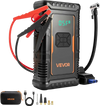 VEVOR Jump Starter with Air Compressor 1600A Peak Car Battery Jump Box, Portable for 6.0L Gas / 3.0L Diesel, 150 PSI Auto-Shutoff Tire Inflator, Power Bank, 12V Battery Charger, with LED Flashlight