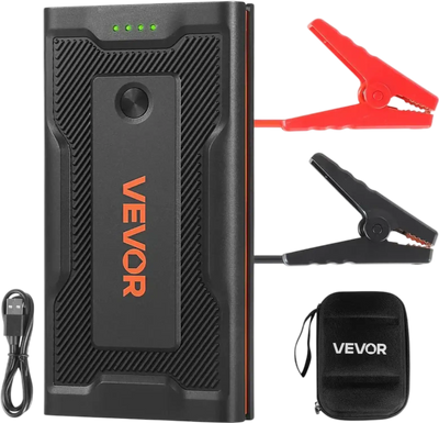 Vevor Jump Starter 1000A Peak 12V Portable Lithium Battery Booster New