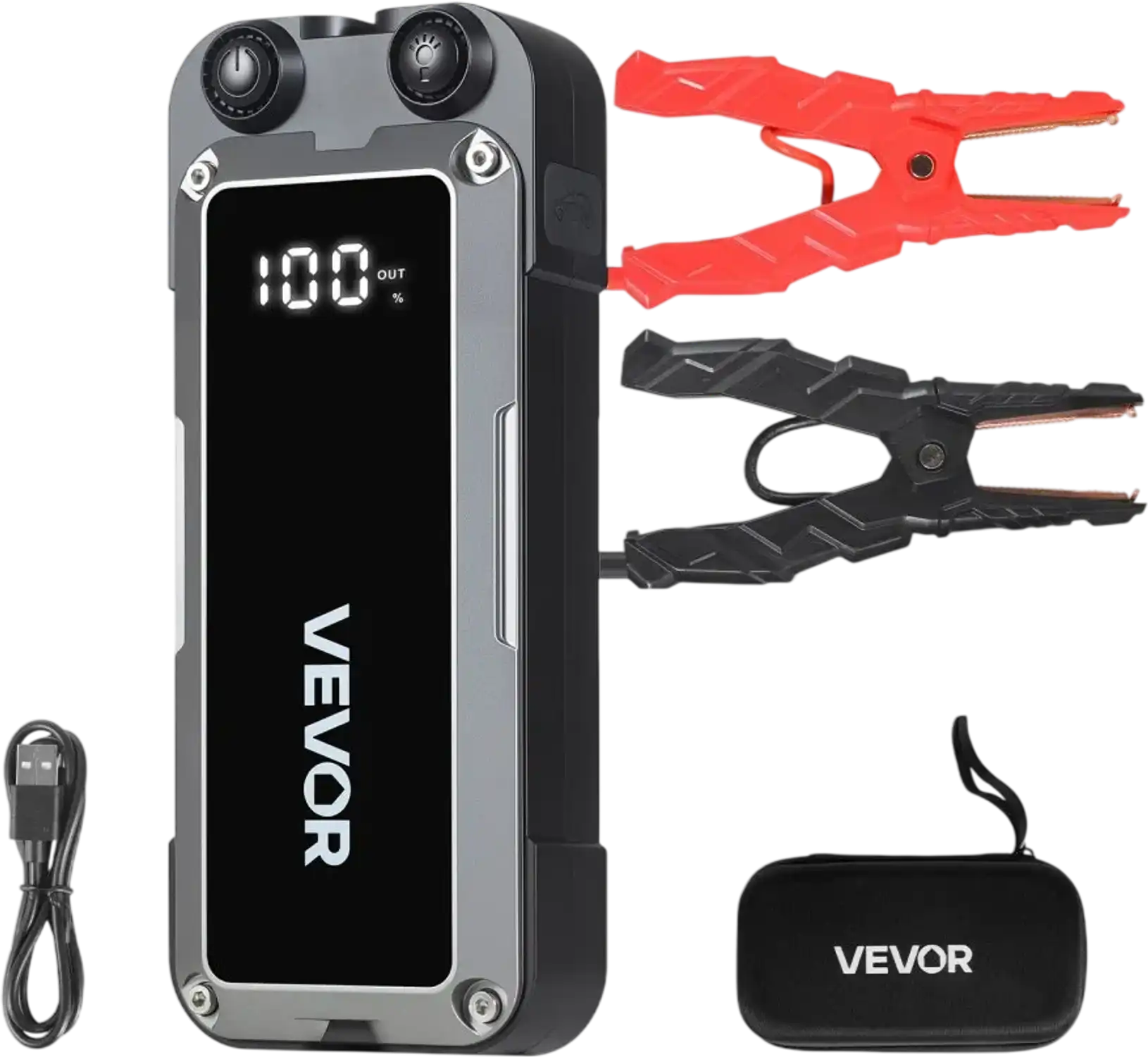 Vevor Jump Starter 4000A Peak 12V Portable Lithium Battery Booster New