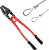 VEVOR 24" Hand Swager Cable Wire Rope Cutter Swage 1/16" 3/32" 1/8" 5/32" 3/16" Aluminum Sleeves Copper