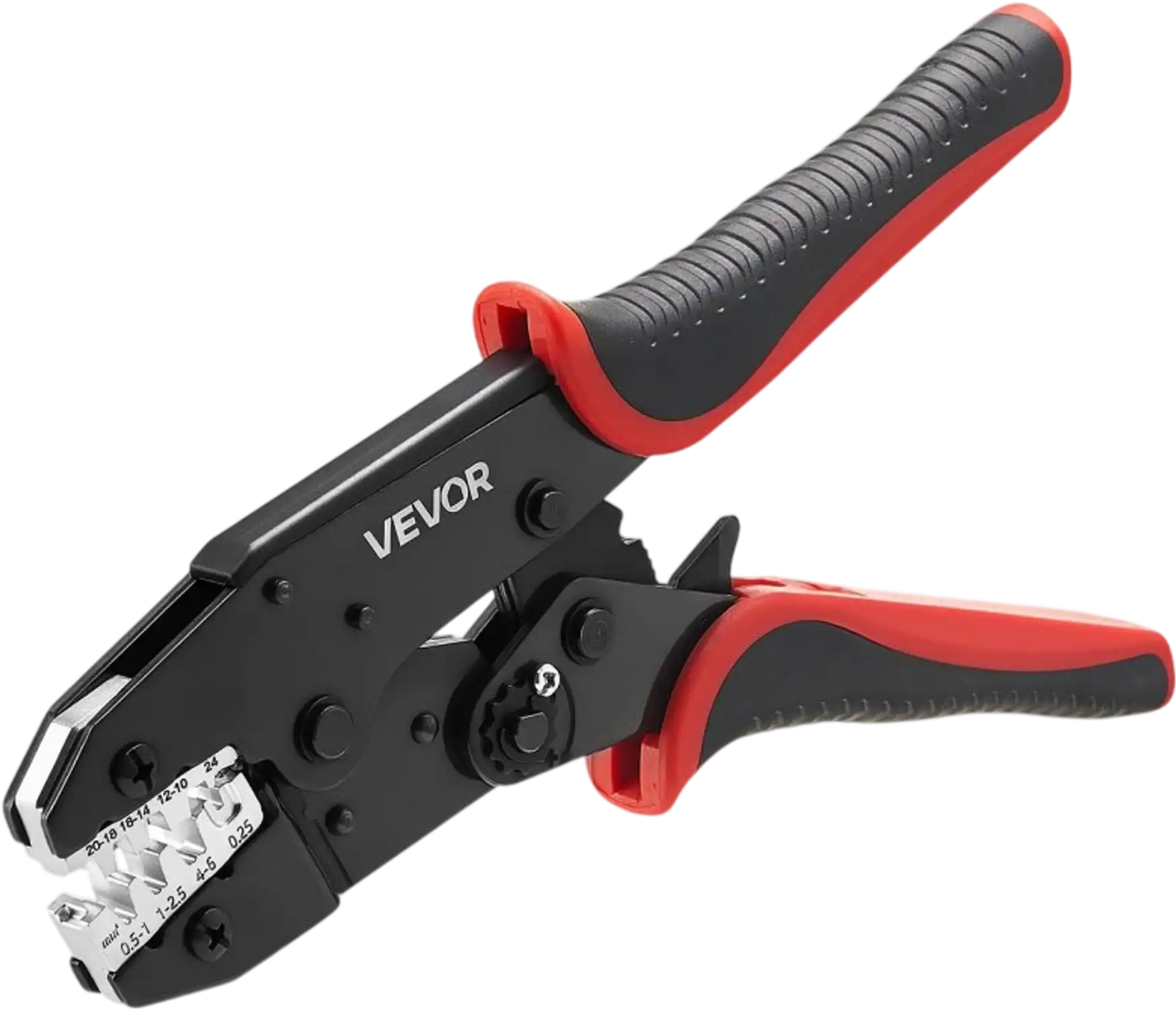 Vevor Crimping Tool 24-10 AWG Ratcheting Wire Crimper Pliers New