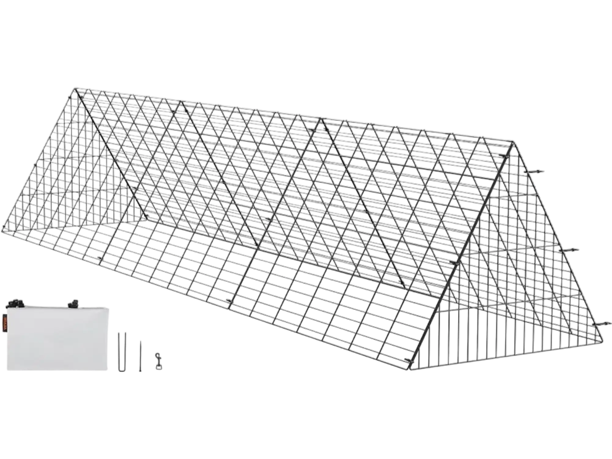 Vevor Chicken Tunnels Portable Outdoor Coop Run 118.1 x 28 x 24.2