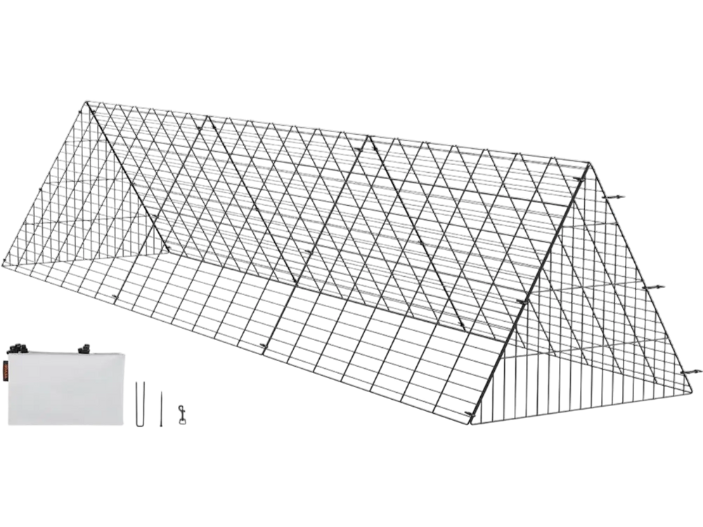VEVOR Chicken Tunnels, 118.1 x 28 x 24.2 inch (LxWxH) Chicken Tunnels for Yard, Portable Chicken Tunnels for Outside Easy Installation, Chicken Coop Run, Suitable for Chickens, Ducks, Rabbits