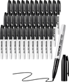 VEVOR Permanent Markers, 36 Pack Black Permanent Marker Set, Quick Drying & Fade Resistant, Fine Point Markers for Plastic, Paper, Metal, and More