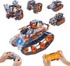 VEVOR STEM Building Toys for Kids, 5-in-1 554 PCS, Remote Control Car Building Kits Remote & APP Controlled Car/Robot/Tank/Rubik's Cube/Snowplow, RC STEM Robots Building Set for Boys Girls Aged 6+