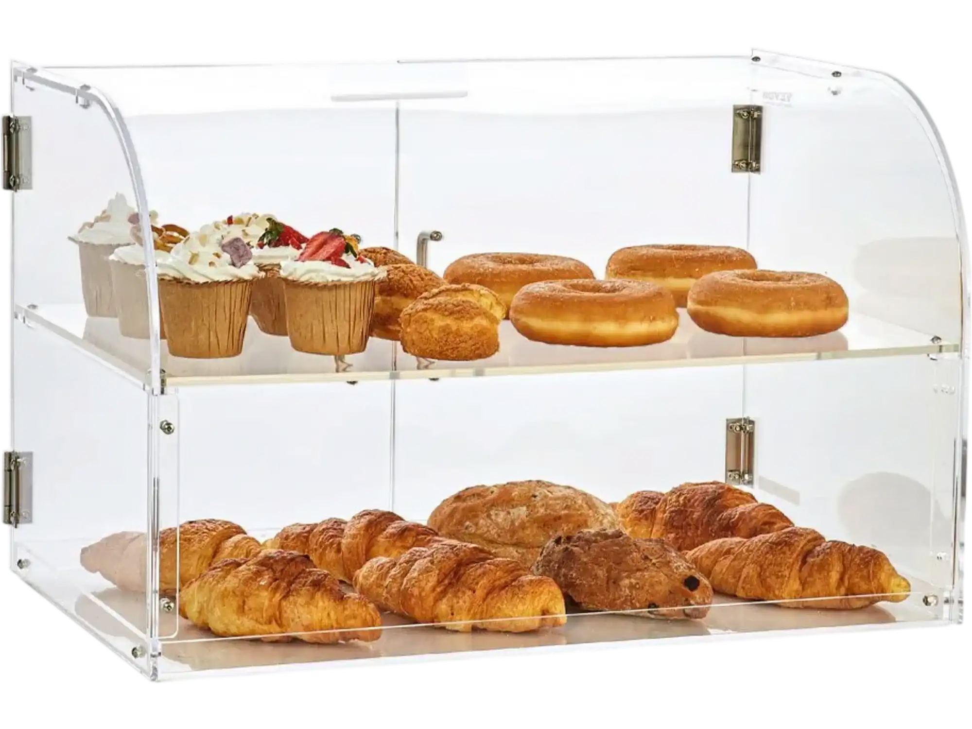 Vevor Pastry Display Case 2-Tier Countertop Bakery Acrylic Display Box 22