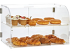 VEVOR Pastry Display Case, 2-Tier Commercial Countertop Bakery Display Case, Acrylic Display Box with Rear Door Access & Removable Shelves, Keep Fresh for Donut Bagels Cake Cookie, 22"x14"x14"