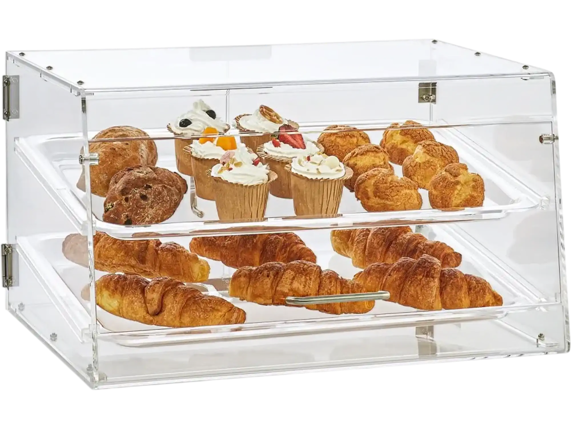 Vevor Bakery Display Case 2-Tier Countertop Acrylic Pastry Display New