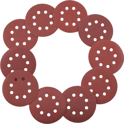 VEVOR 150 PCS 5 Inch Sanding Discs Set, 8-Hole Round Hook and Loop Sandpaper for Orbital Sander, 10 Grits include 60, 80, 100, 120, 150,180, 240, 320, 400, 600 Grit, for Metal, Wood, Car Sanding