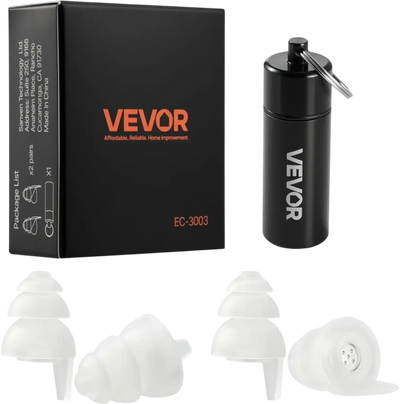 Vevor Earplugs High-Fidelity Music Festival Ear Plugs 2 Pairs New