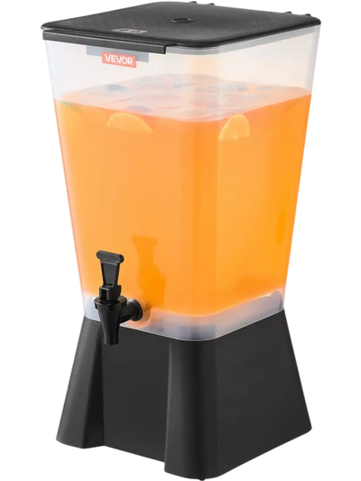 Vevor Beverage Dispenser 5 Gallon Plastic Drink Dispenser with No-Drip Spigot New