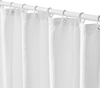 VEVOR White Fabric Shower Curtain, 240 GSM Weighted Waffle Shower Curtains, Polyester Curtain with Rust-Resistant Hooks, Machine Washable & Water Repellent, for Bathroom Showers, Bath Tubs, 72x72 in