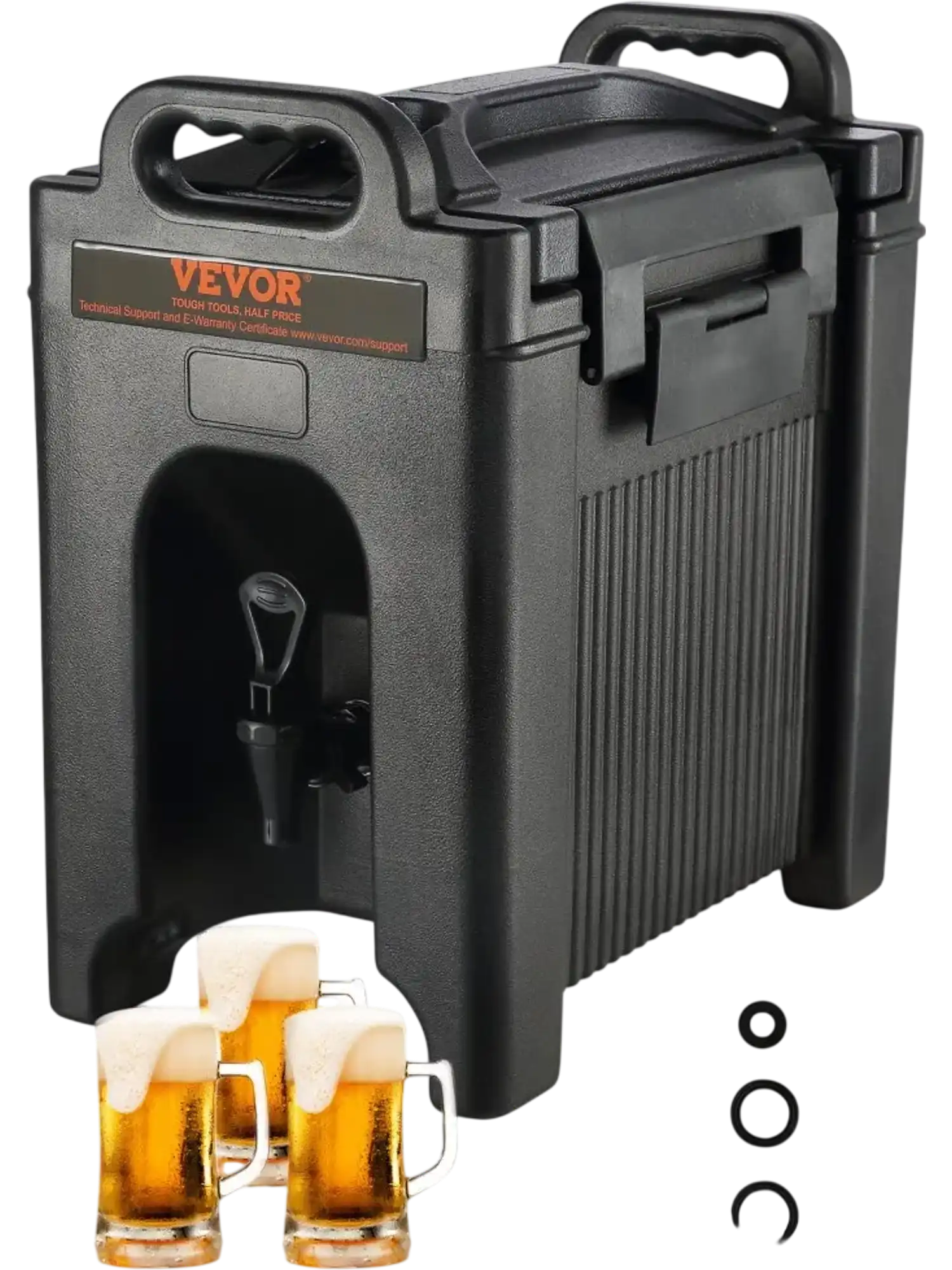 Vevor Insulated Beverage Dispenser 2.5 Gallon Hot and Cold Beverage Server New