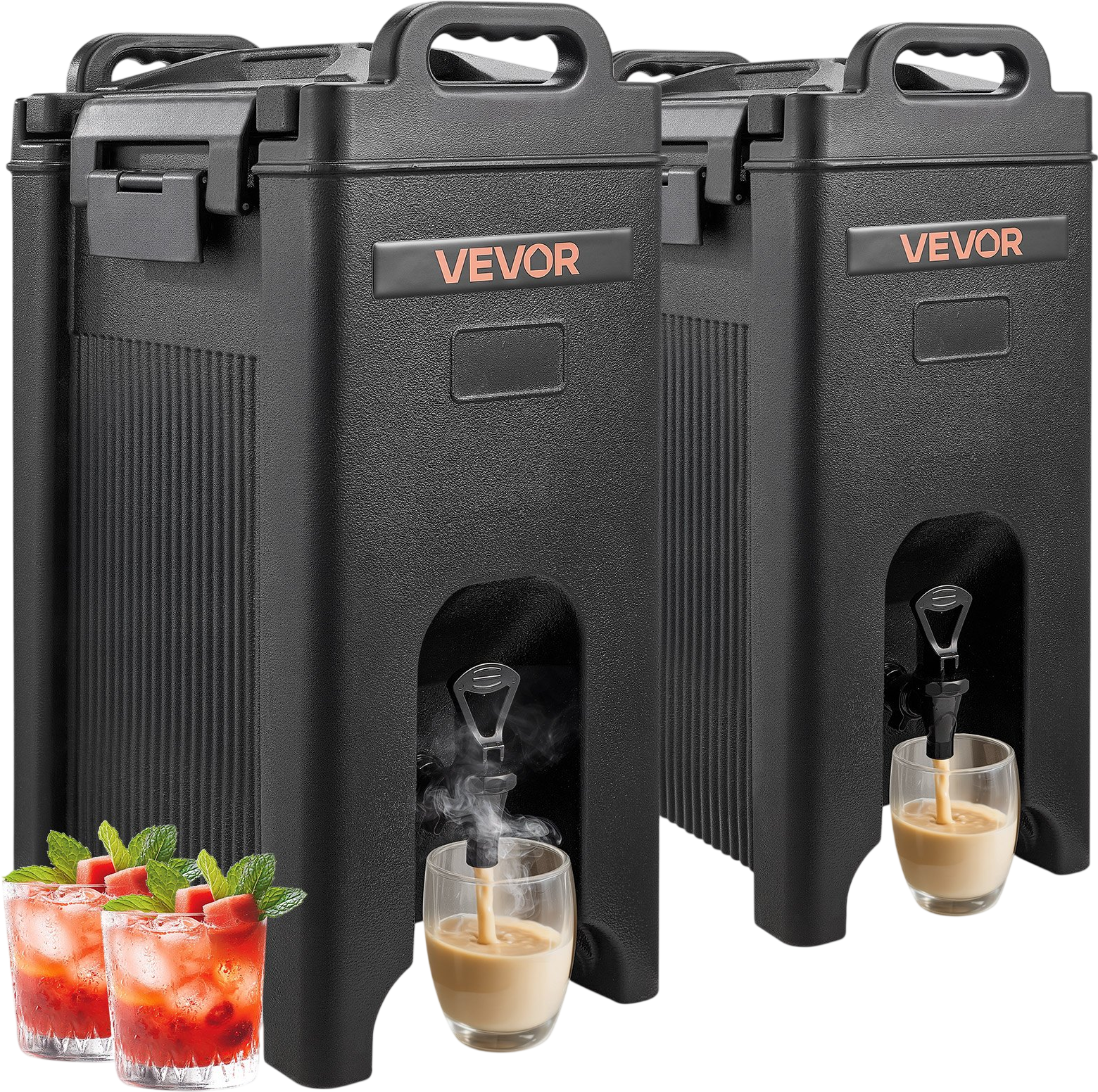 Vevor Insulated Beverage Dispenser 5 Gal. Hot/Cold Cooler with Spigot 2 Pack New