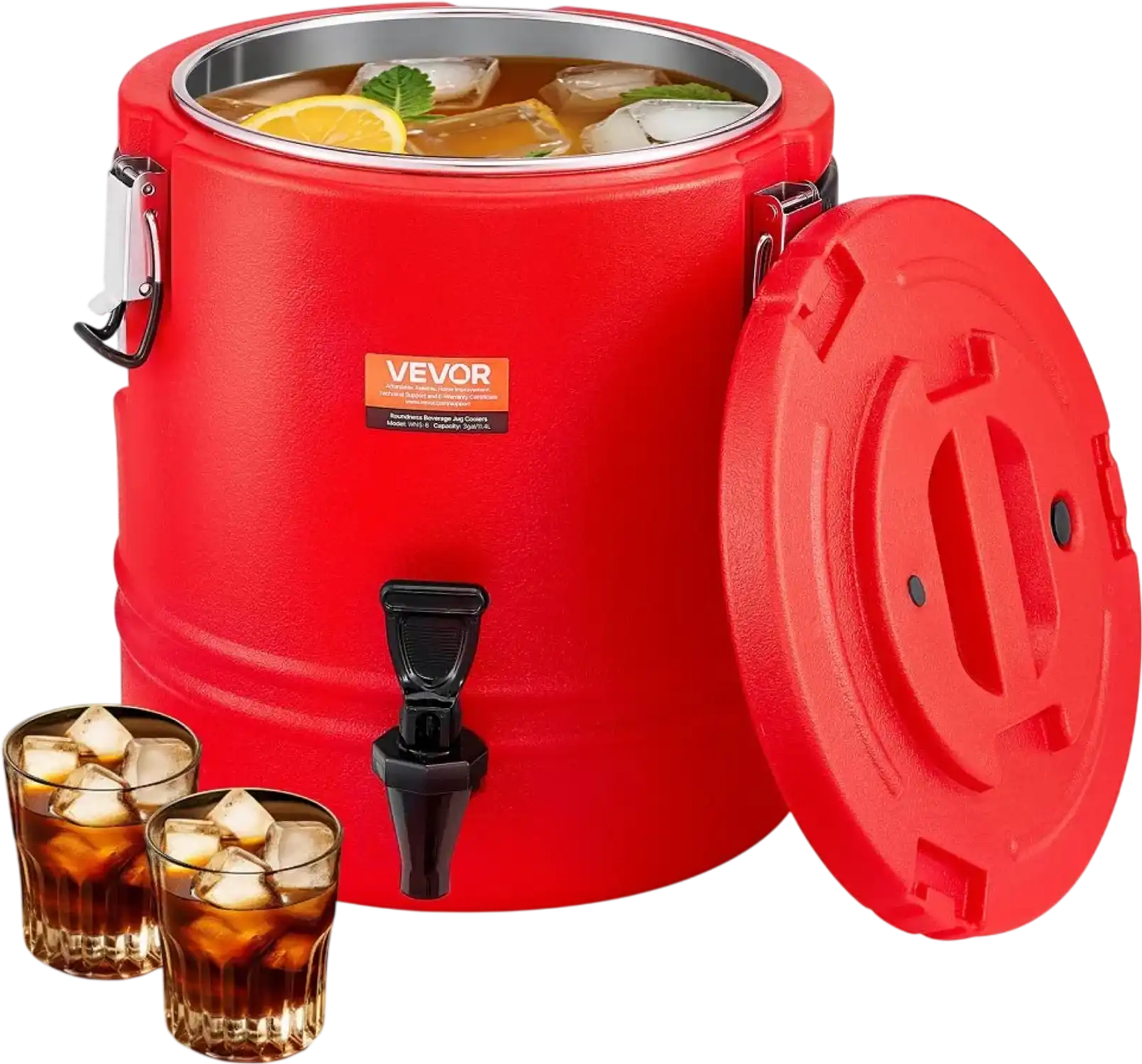 Vevor Beverage Dispenser 3 Gal 11.4 L Insulated Hot and Cold Drink Server with Spigot New