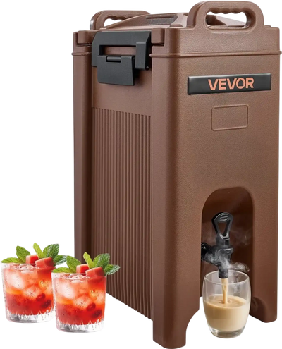 Vevor Beverage Dispenser 5 Gal Hot and Cold Insulated Drink Server with Spigot New