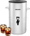 VEVOR Ice Tea Dispenser, 4 Gal/15L 304 Stainless Steel Beverage Dispenser with Spigot & Handle, Suitable for Hot and Cold Drinks, for Iced Tea Coffee Water in Cafes & Restaurants
