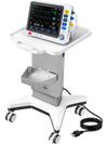 VEVOR Medical Cart 110.23 lbs Max Load Electric Lift Medical Trolley Cart, for Clinic, Hospital, Laboratory, Stable Support, Adjustable Height, Silent Rolling Trolley with 360° Swivel Lockable Wheels