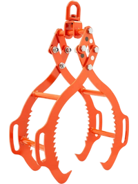VEVOR 28in Log Lifting Tongs, 4-Claw Log Tongs, Heavy Duty Steel Log Grapple, 2650LBS Lifting Capacity, Swivel Log Graper Timber, Eagle Claw Design, Log Skidding Tongs for Trucks, Tractors, Forklifts